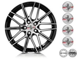 Ferrari Calcomanías de Aro Edición Emblemas Estilo de Silicona